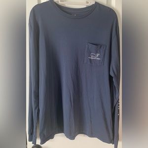 Vineyard Vines Navy Long Sleeve Tee